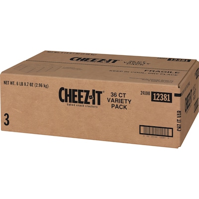 Cheez-It Baked Snack Crackers Variety Pack, 36/Carton (KEE12381)