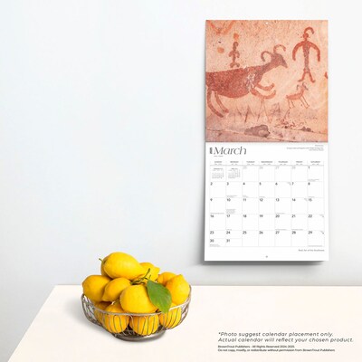 2025 BrownTrout Rock Art of the Southwest 12" x 12" Monthly  Wall Calendar (9781975476052)
