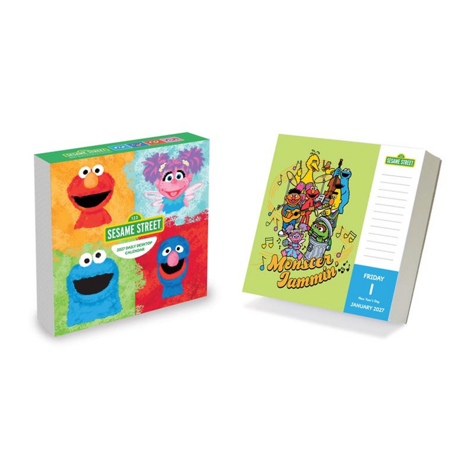 2027 TF Publishing Sesame Street 5.25 x 5.25 Daily Day-to-Day Calendar, Multicolored (27-3004)