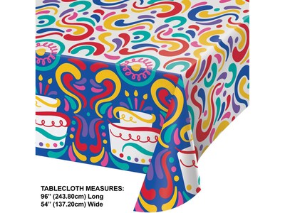 Creative Converting Swirls Birthday Tableware and Decor Kit, Assorted Colors (DTC9126E4A)