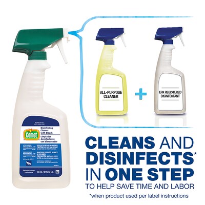 Comet Disinfecting Cleaner with Bleach, Dilution Control, 1 Gallon, 3/Carton