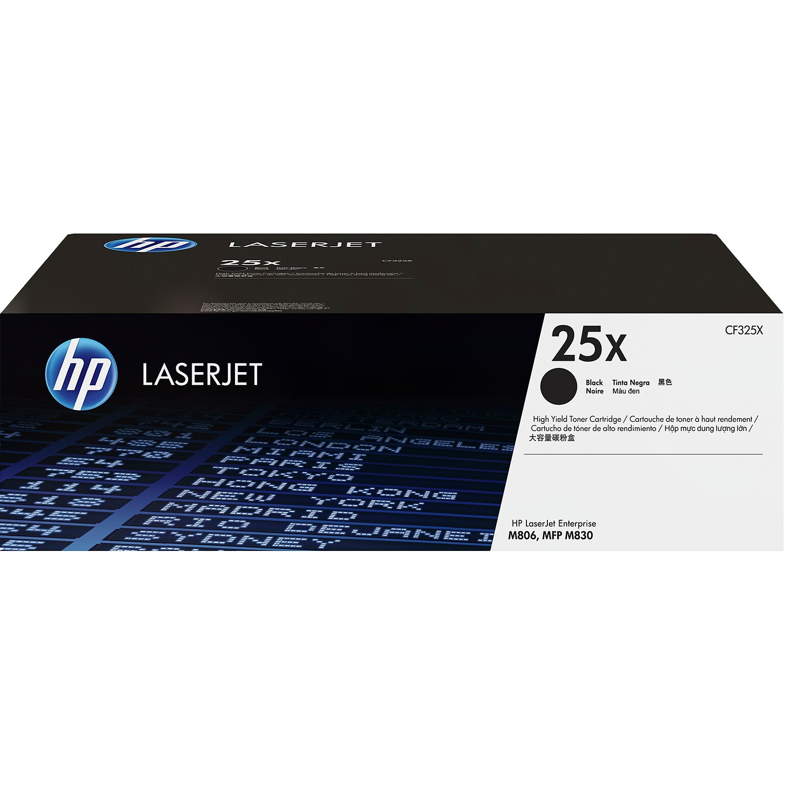 HP 25X Black High Yield Toner Cartridge Pages, Prints Up to 34,500 Pages (CF325X)