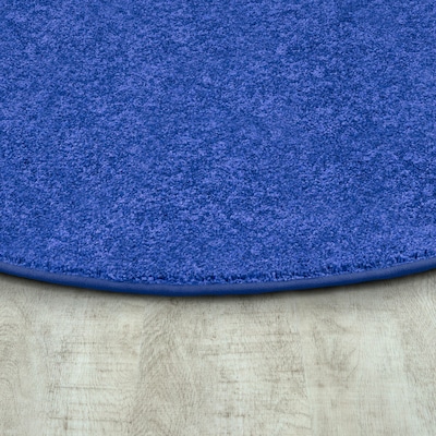 Joy Carpets Endurance Polyester 12 x 76 Oval Machine Tufted Rug, Royal Blue (80SS-06)