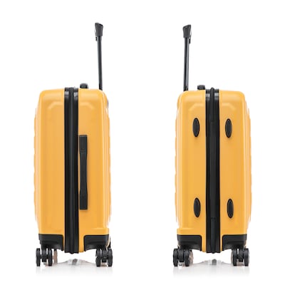 US Army FOX 20" Hardside Carry-On Suitcase, 4-Wheeled Spinner, TSA Checkpoint Friendly, Mustard (USLFOX00S-MUS)