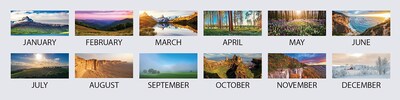 2027 House of Doolittle Earthscapes Scenic 8 x 17 Three-Month Wall Calendar (3636-27)
