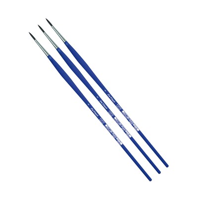da Vinci FORTE-Acrylics Oil and Acrylic Synthetic Student Round Brush, 3 /Pack (DVXVA86304-3)