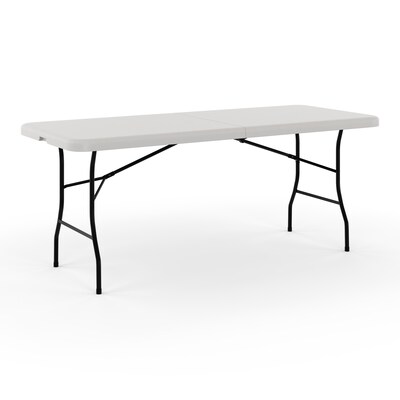 Quill Brand® Folding Table, Regular Duty, 72L x 30W, Platinum (79223/54272)