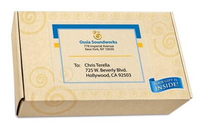 Avery Inkjet Shipping Labels, 8 1/2" x 11", Matte Clear, 25 Labels/Pack (8665)