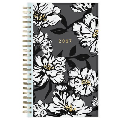 2027 Blue Sky Baccara Dark 5 x 8 Calendar Year Weekly & Monthly Planner, Plastic Cover (110212-27)