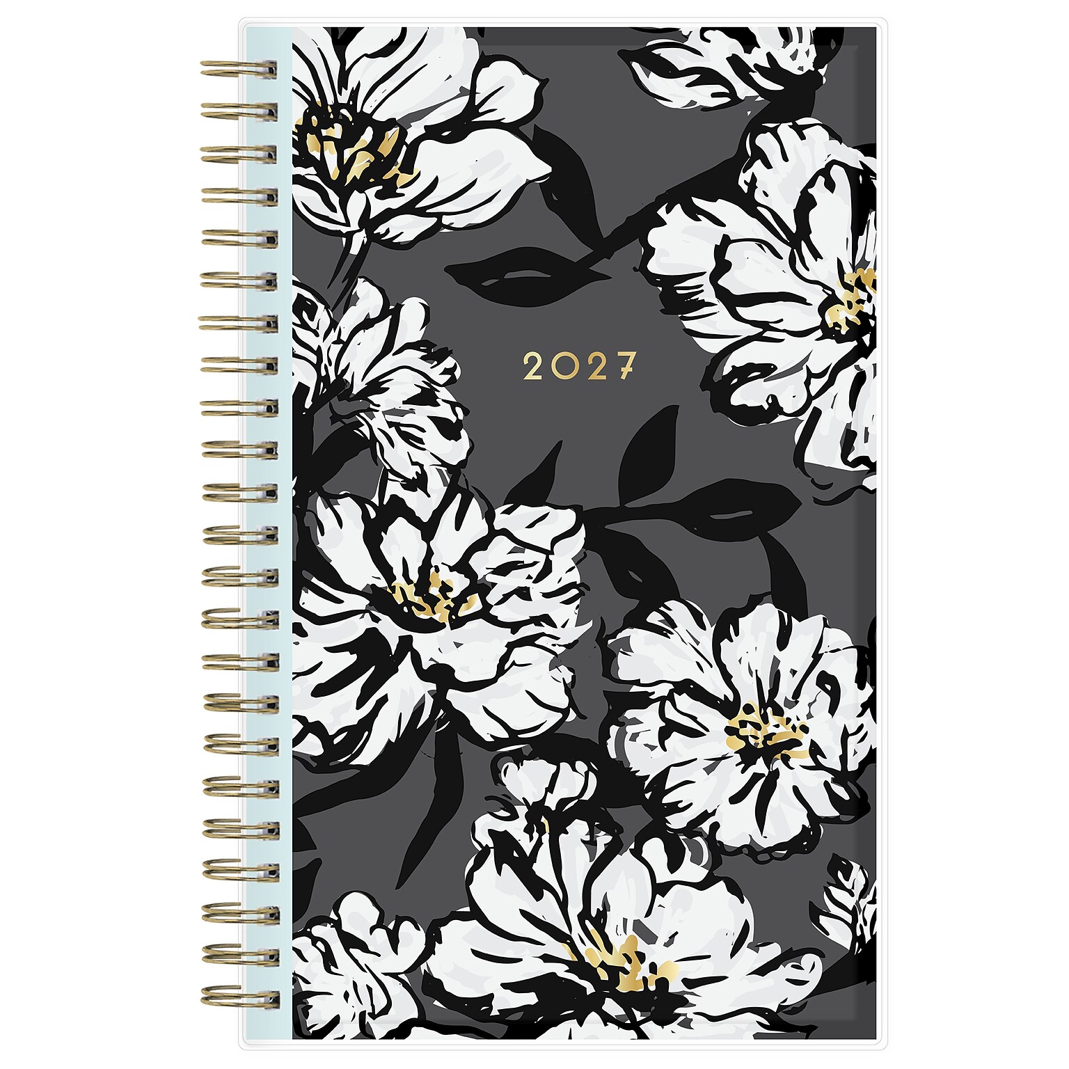 2027 Blue Sky Baccara Dark 5 x 8 Calendar Year Weekly & Monthly Planner, Plastic Cover (110212-27)
