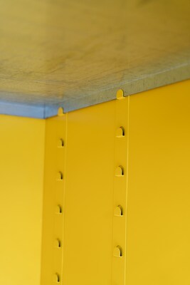 FireKing Flammable Liquids Steel Storage Cabinet, 60 gal, Manual Close, Yellow (SC60-MC-Y)