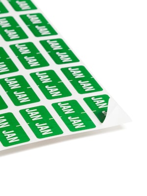 Smead ETS File Folder Label, Jan-Dec, Assorted Colors, 3000 Labels/Pack (67450)