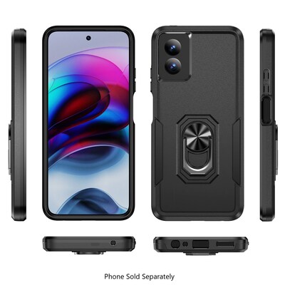 SaharaCase Raider Series Rugged Case for Motorola G Power 5G (2024), Shock Absorbing, Scorpion Black (CP00563)