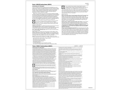 ComplyRight 2023 1095-B/1095-C Tax Form with Printed Backer Instructions, 100/Pack (1095BCBLK)