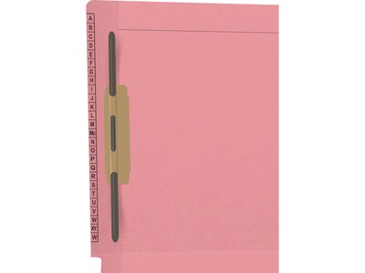 Medical Arts Press Reinforced Classification Folder, 1 3/8 Expansion, Letter Size, Pink, 50/Box (F1170-PNK-1)