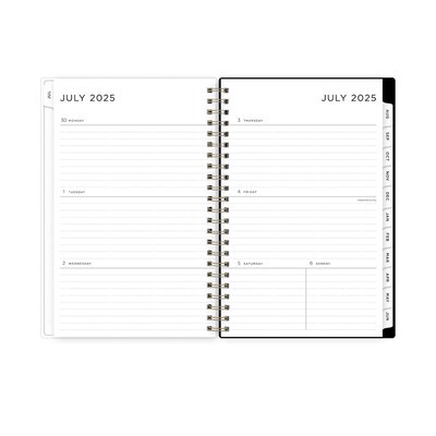 2025-2026 Blue Sky Leopard 5 x 8 Academic Year Weekly & Monthly Planner, Plastic Cover, Multicolor
