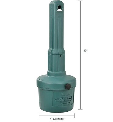 Global Industrial Outdoor Ashtray, 1-1/2 Gallon, Green (261391GN)