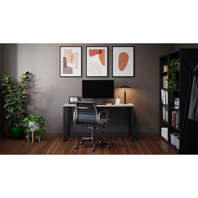 Hirsh Computer and Office Desk, 30" x 60", Black/Gray Elm (23938)