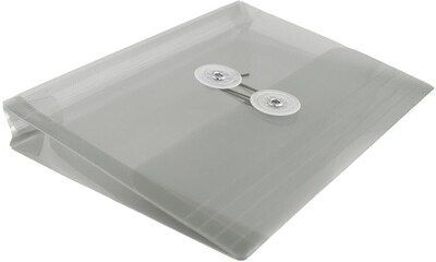 JAM Paper Premium Expanding Wallet with Button & String Closure, Other, Gray, 3/Pack (920B1smx3)