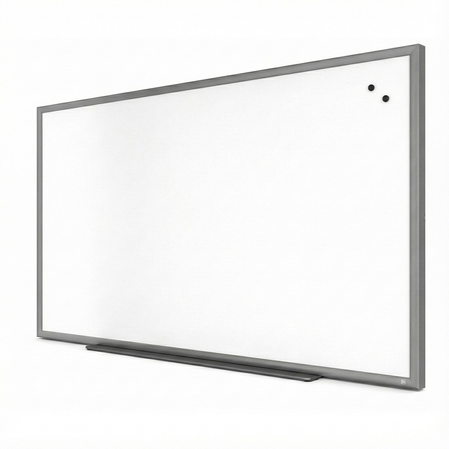TRU RED™ Magnetic Porcelain Dry Erase Board, Gunmetal Frame, 5 x 3 (TR61186)