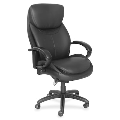 La-Z-Boy Faux Leather Executive Chair with Memory Foam Seat, Black (LZB48081)