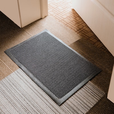 Floortex Doortex Meshmat Indoor Entrance Mat, 32 x 20, Metallic Gray (NREMFLYV0015)