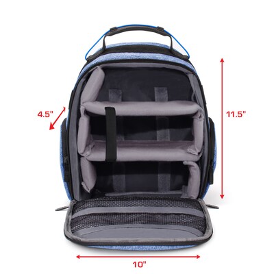 USA GEAR U Series UBK VR Headset Backpack, Medium, Blue (9033575)