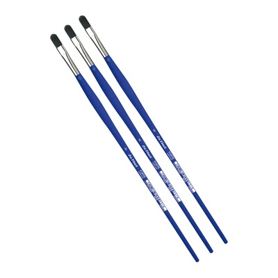 da Vinci FORTE-Acrylics Oil and Acrylic Synthetic Bristle, Filbert Brush, 3/Pack (DVXVA86508-3)