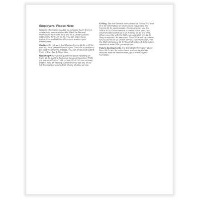 ComplyRight 2024 W-2C Tax Form, 1-Part, Copy 1/D, 50/Pack (531550)