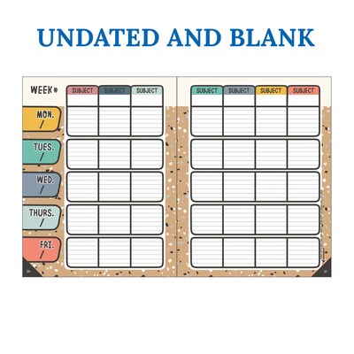 Carson Dellosa Education We Belong Undated Lesson Planner, 8" x 11", 128 Pages (CD-105047)