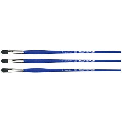 da Vinci FORTE-Acrylics Oil and Acrylic Synthetic Student Brushes, 3 /Pack (DVXVA865010-3)