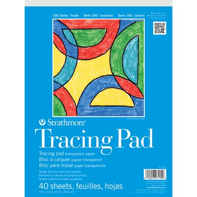 Strathmore 100 Series 9 x 12 Tracing Sketch Pad, 40 Sheets/Pad, 3/Bundle (STTP271701-3)