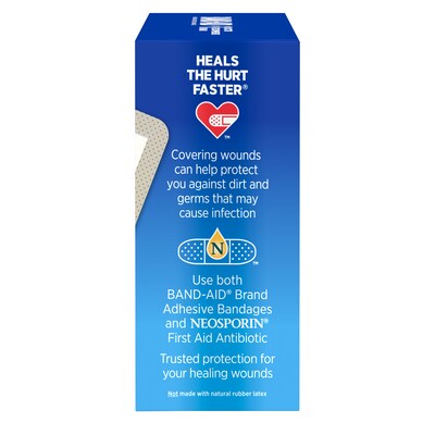 Band-Aid Tru Stay Sheer Adhesive Bandages, Assorted Sizes, 80/Box (117134)