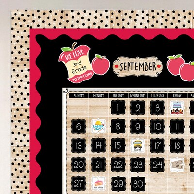 Creative Teaching Press Core Decor EZ Border, 3" x 2', Red Wavy, 24/Pack, 3 Packs/Bundle (CTP11063-3)