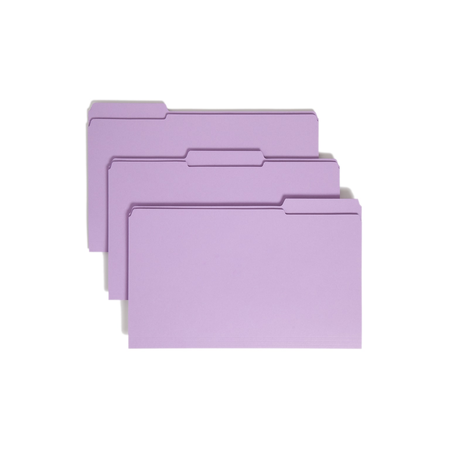 Smead File Folders, Reinforced 1/3-Cut Tab, Legal Size, Lavender, 100/Box (17434)