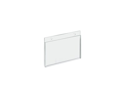 Azar Sign Holder, 6 x 4, Horizontal, Wall Mounted, Clear Acrylic, 10/Pack (162734)