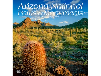 2024 BrownTrout Arizona National Parks & Monuments 12 x 12 Monthly Wall Calendar (9781975467234)