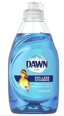 Dawn Ultra Liquid Dish Soap, Original Scent, 7.5 oz., 18/Carton (39713/08124)