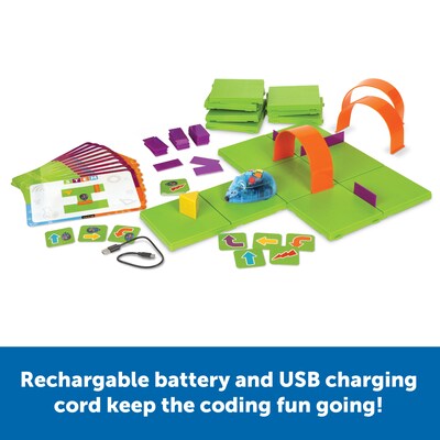 Learning Resources Rechargeable Code & Go Robot Mouse Activity Set (LER2872)
