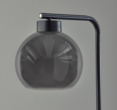 Adesso Atticus Incandescent Table Lamp, 20"H, Black (3897-01)