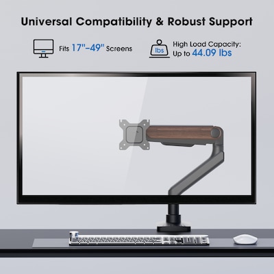 FlexiSpot MA9 Premium Dual Monitor Mount, Up to 49" Monitors Black (MA9-D-DP-US)