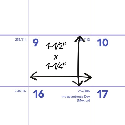 2026-2027 AT-A-GLANCE 11" x 8" Academic Monthly Desk or Wall Calendar, Purple/Red (SK16-16-27)