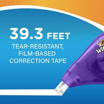 BIC Wite-Out Correction Tape, White, 4/Pack (50589)