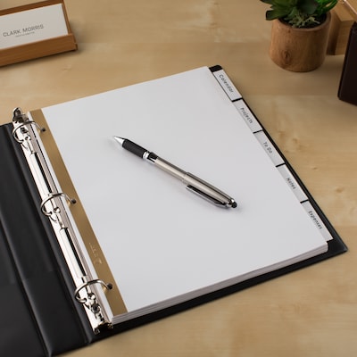 Avery Big Tab Insertable Paper Dividers, 5 Tabs, White (11122)