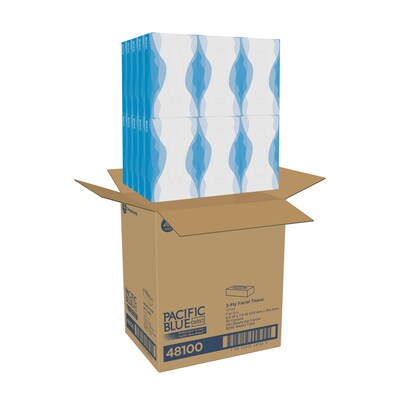 Pacific Blue Select Facial Tissue, 2-ply, 100 Tissues/Box, 30 Boxes/Carton (48100)
