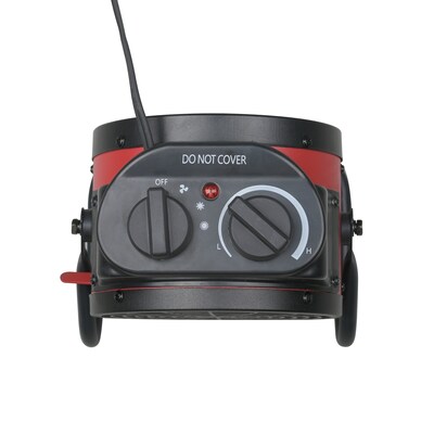 Techni Home 1500-Watt Portable Ceramic Electric Desk Heater, Red/Black (RTA-IND-HTR)