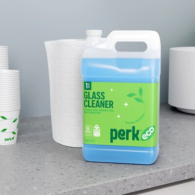 Perk Eco Glass Cleaner Refill, Ready To Use, 1 Gallon (PK611001-A)