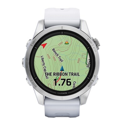 Garmin epix Pro Gen 2 Standard Edition Smartwatch, Steel & Whitestone, 42mm (GRM0280200)