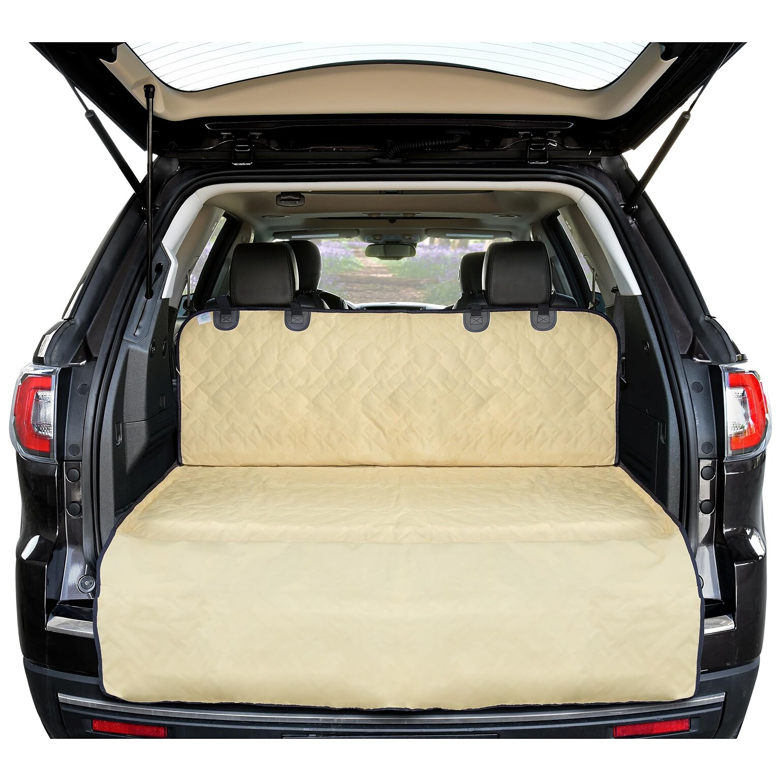 Arf Pets Universal Fit Cargo Liner Cover for SUVs and Cars w/ Waterproof Material, Beige (APCARGBG)
