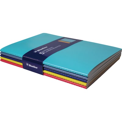 Rediform Blueline 5-3/4 x 8-1/4 Notebook, 5/Pack (REDA85)
